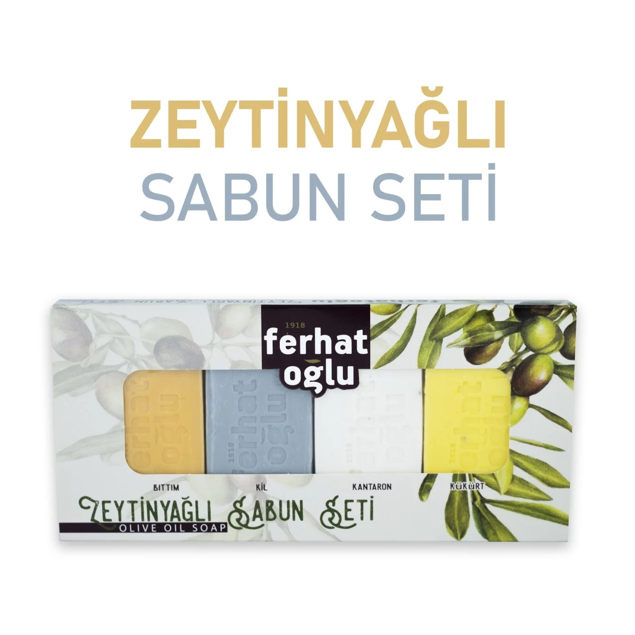 FERHATOĞLU BASKILI 4'LÜ BUKET SABUN