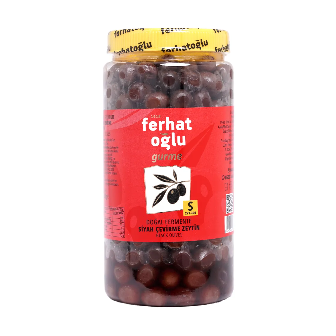 SİYAH ÇEVİRME ZEYTİN 3 NO (270-300) - 1 KG