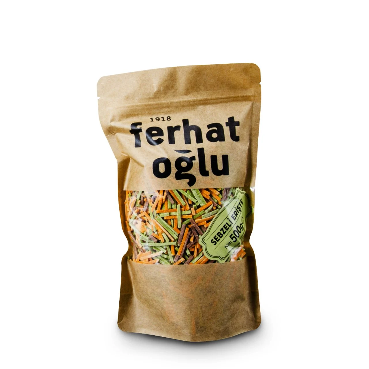 FERHATOĞLU SEBZELİ ERİŞTE 500 g.