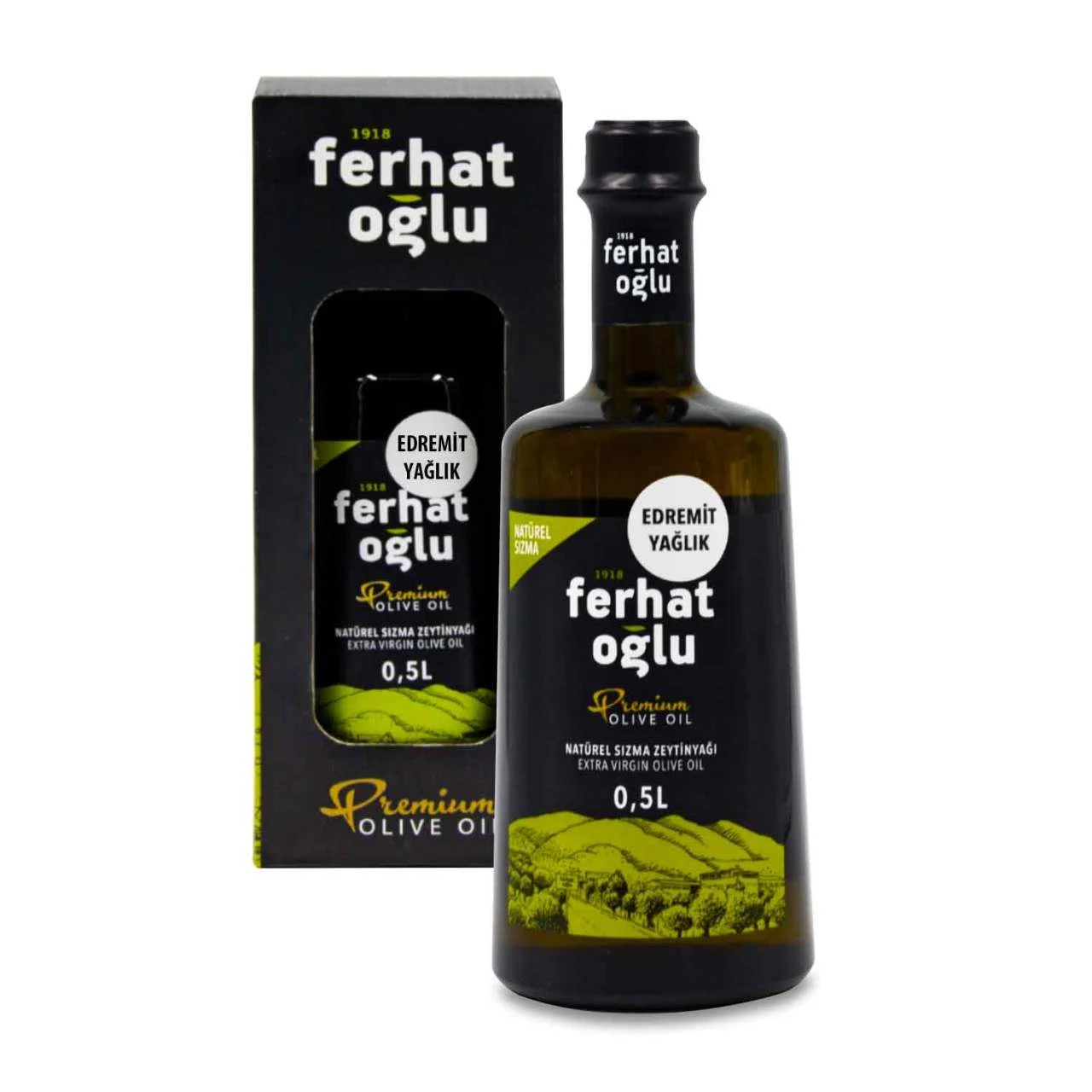 NATÜREL SIZMA ZEYTİNYAĞI-PREMİUM EDREMİT YAĞLIK 500 ml.