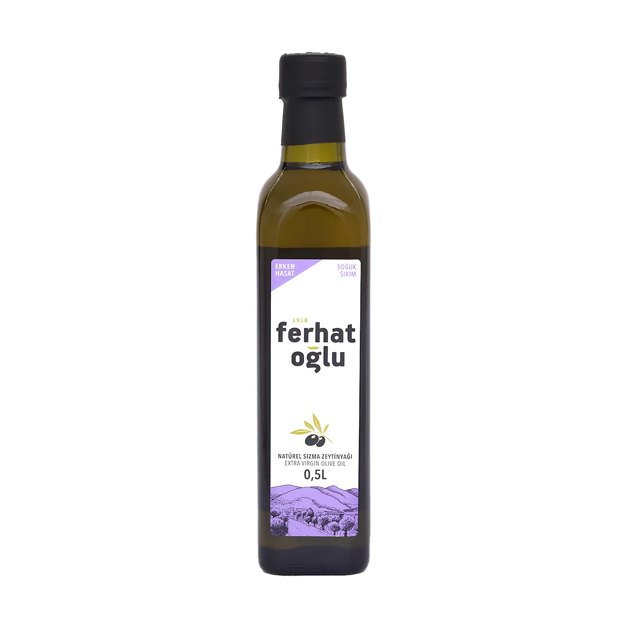 NATÜREL SIZMA ERKEN HASAT(SOĞUK SIKIM) ZEYTİNYAĞI 0.5 LT