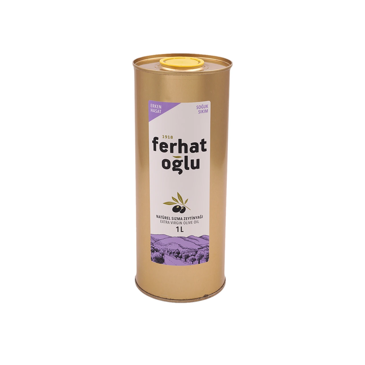 NATUREL SIZMA ERKEN HASAT(SOĞUK SIKIM) ZEYTİNYAĞI 1 LT TENEKE