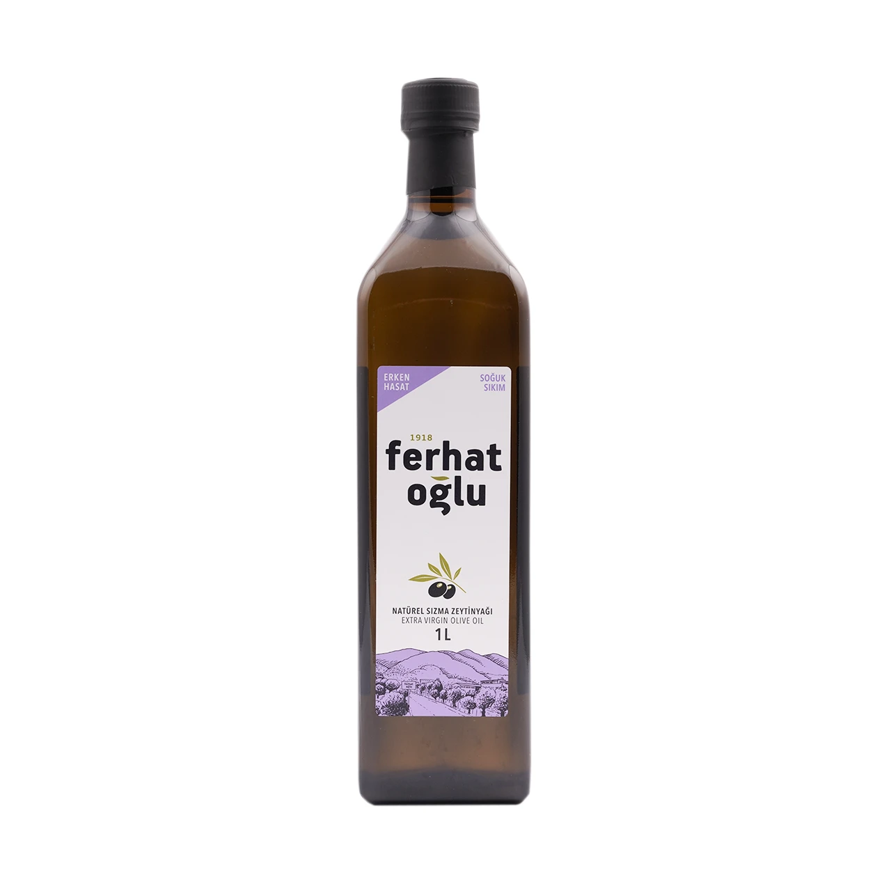 NATÜREL SIZMA ERKEN HASAT(SOĞUK SIKIM) ZEYTİNYAĞI 1 LT - CAM