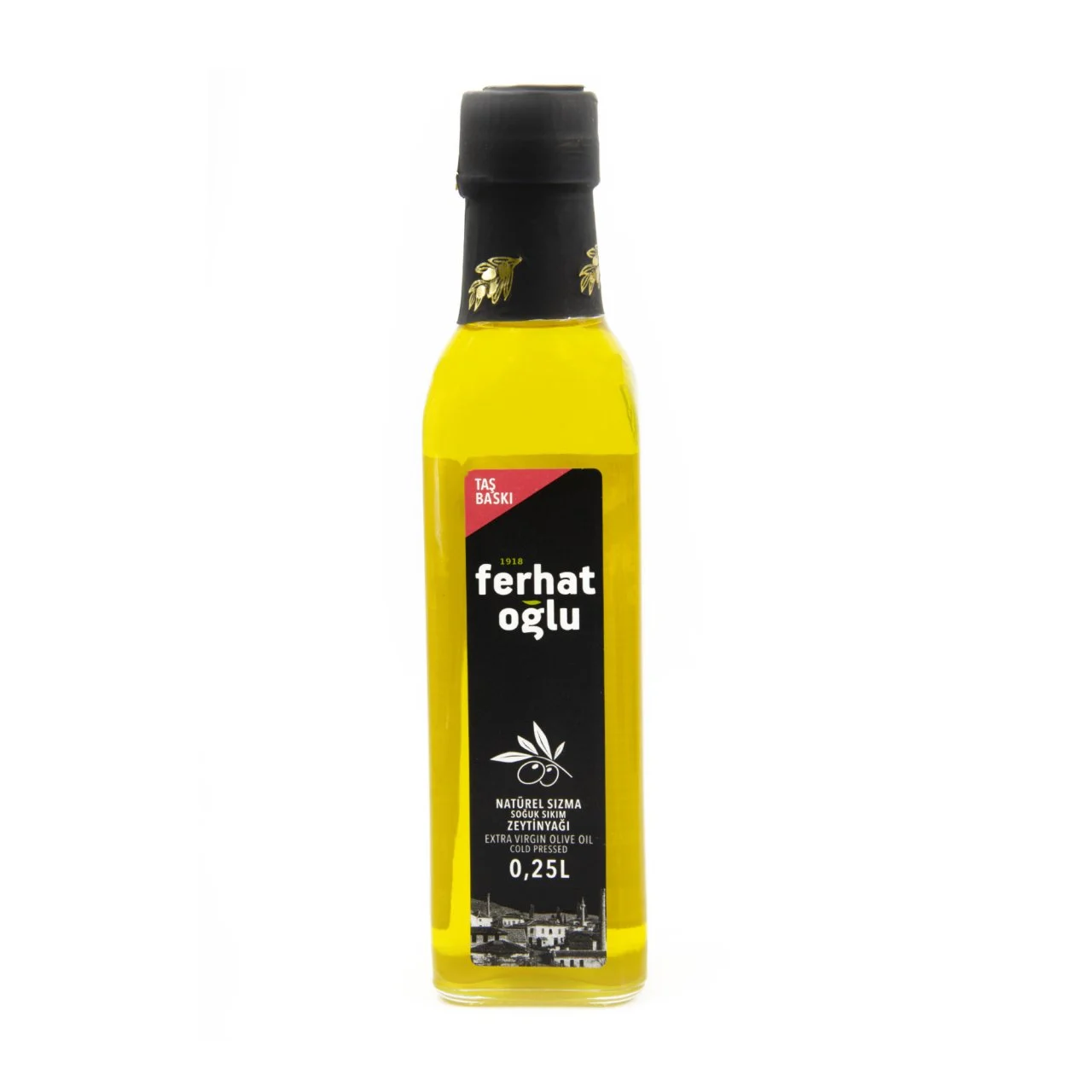 NATÜREL SIZMA SOĞUK SIKIM (TAŞ BASKI) ZEYTİNYAĞI 250 ml.